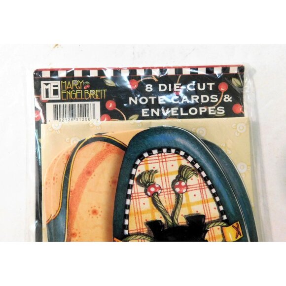 Mary Engelbreit Shoe Die-Cut Note Cards Envelopes Set of 8 Scottie Dog - Picture 2 of 3